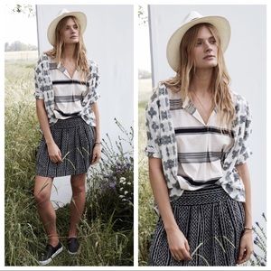 Madewell Luster Cotton Split Neck Tee